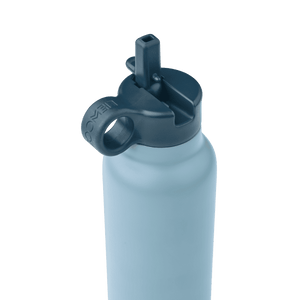 Liewood Falk Trinkflasche Tiger in Beach Blue von der Seite