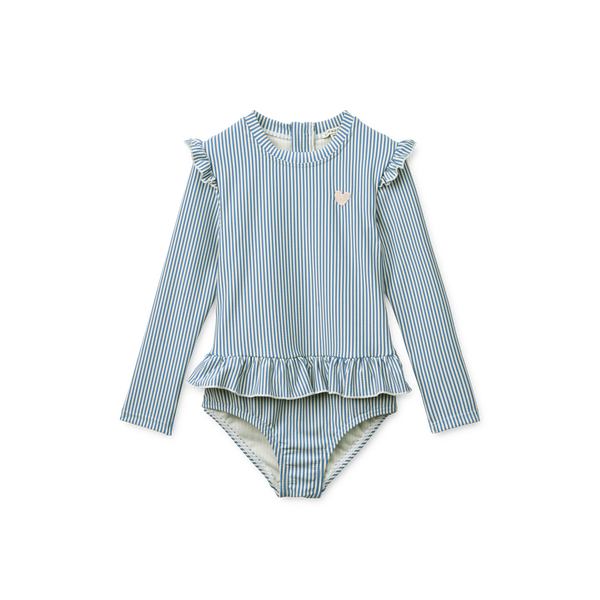 Sille Langarm-Badekleid Riverside / Creme de la creme