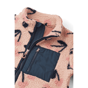 Liewood Nolan Pile-Jacke Cherry Heart Rosey Detail