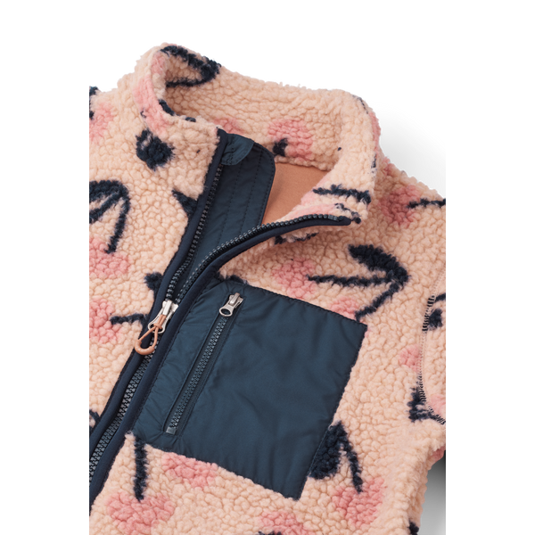 Nolan Pile Jacket Mega Cherry Heart / Rosey