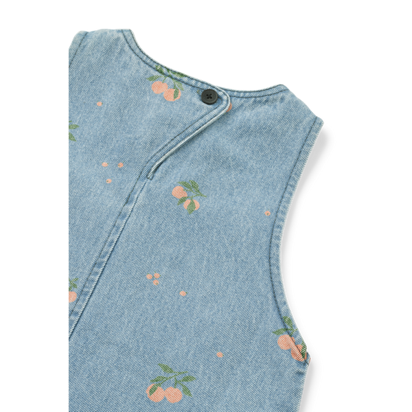 Angelica Jeanskleid Peach Light blue denim