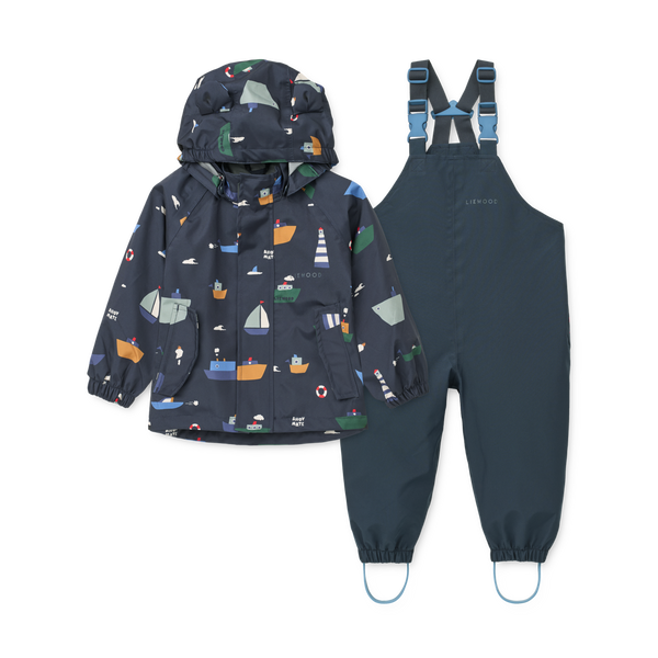 Manu rain set Sailing / Classic Navy