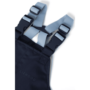 Liewood Manu Regenset Dino Roar Classic Navy – Dino-Muster Detail