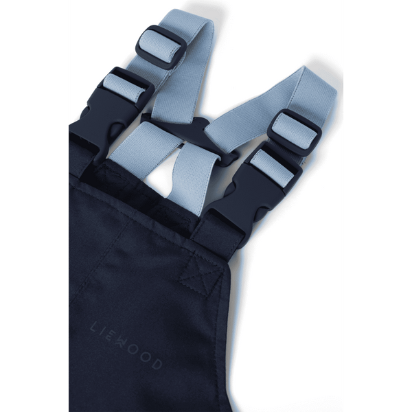 Liewood Manu Regenset Dino Roar Classic Navy – Dino-Muster Detail