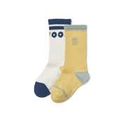 Lot de 2 chaussettes Annette Limonade / Crème