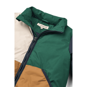 Grosse Fronttaschen der Liewood Brantley Winterjacke Apple Red