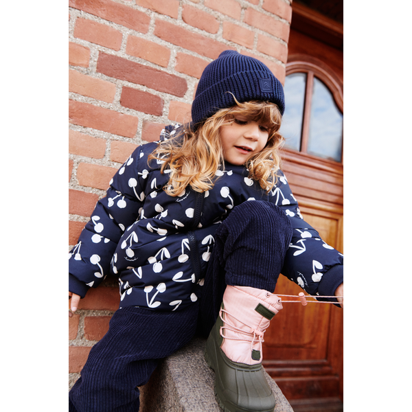 Lina Beanie + Halswärmer Geschenk-Set Classic Navy