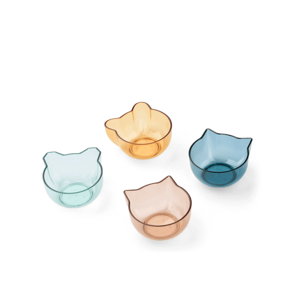 4-Pack Berno Tritan Schüsseln in Tierformen, ideal für Snacks und kleine Mahlzeiten. Bruchsicher und farbenfroh.