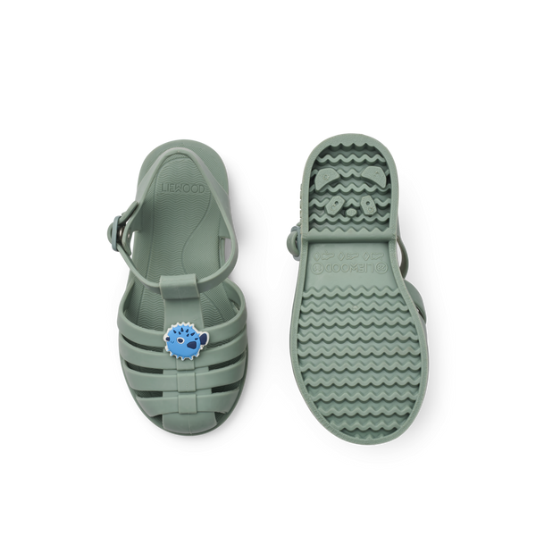 Bre sandals with charms puffer / peppermint