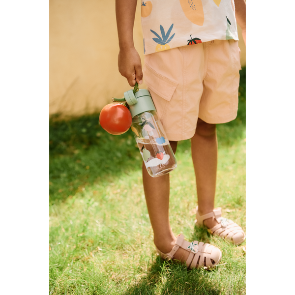 Bre sandals with charms Peach / Dark rose