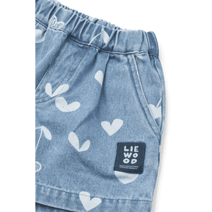 Liewood Borrisa Jeansshorts Sweethearts – Detailansicht