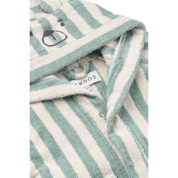 Lily bathrobe Peppermint / creme de la creme