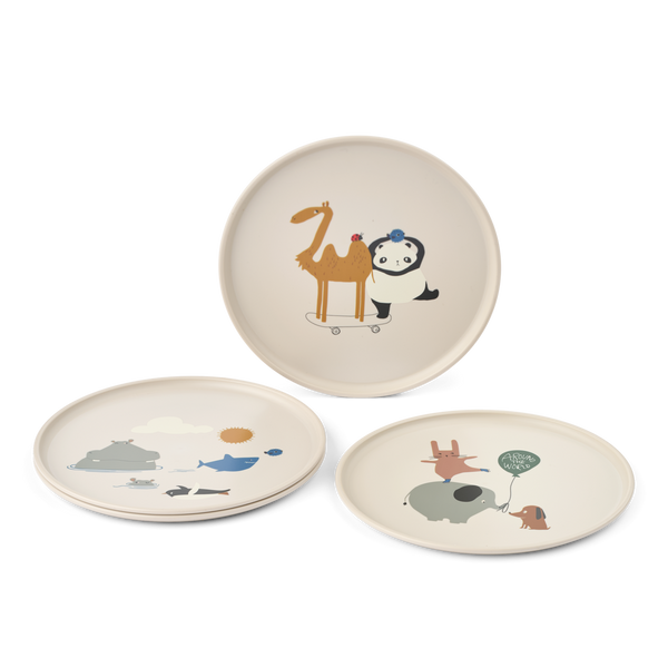 4-Pack Remco Teller Around the world