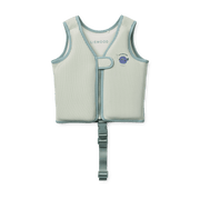 Dove Seersucker Swim Vest Peppermint / Sandy