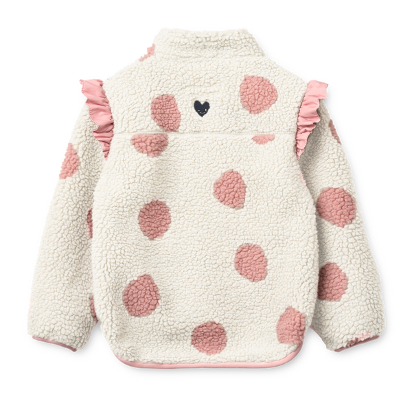 Veste à volants Noam Pile à pois Sandy / Rose