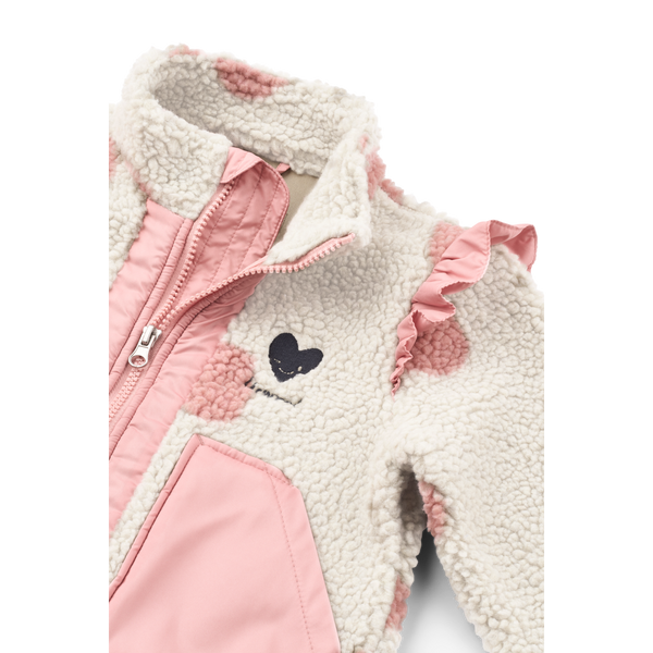 Veste à volants Noam Pile à pois Sandy / Rose