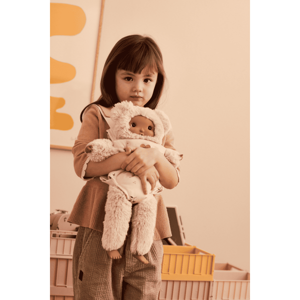 Puppentrage Eleanor für Puppen und kleine Kuscheltiere, Vorderansicht
