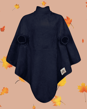 Little Casimir Frottee-Lätzchen Boo im Print Midnight Blue