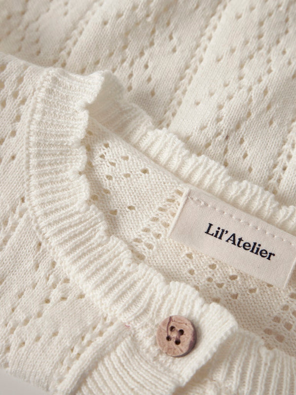 Strickcardigan Coconut Milk