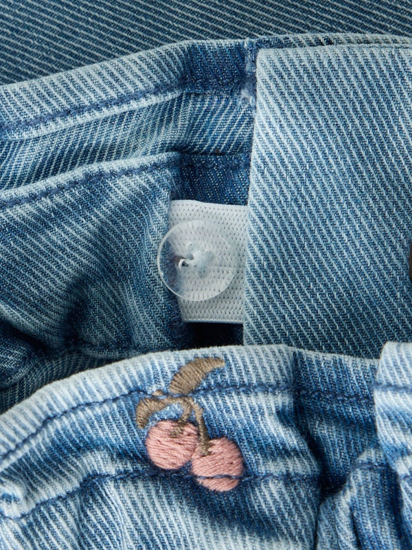 Jeans Medium Blue Denim Cherry
