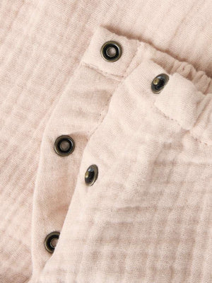 Lil'Atelier Musselin-Strampler Peach Whip für Babys
