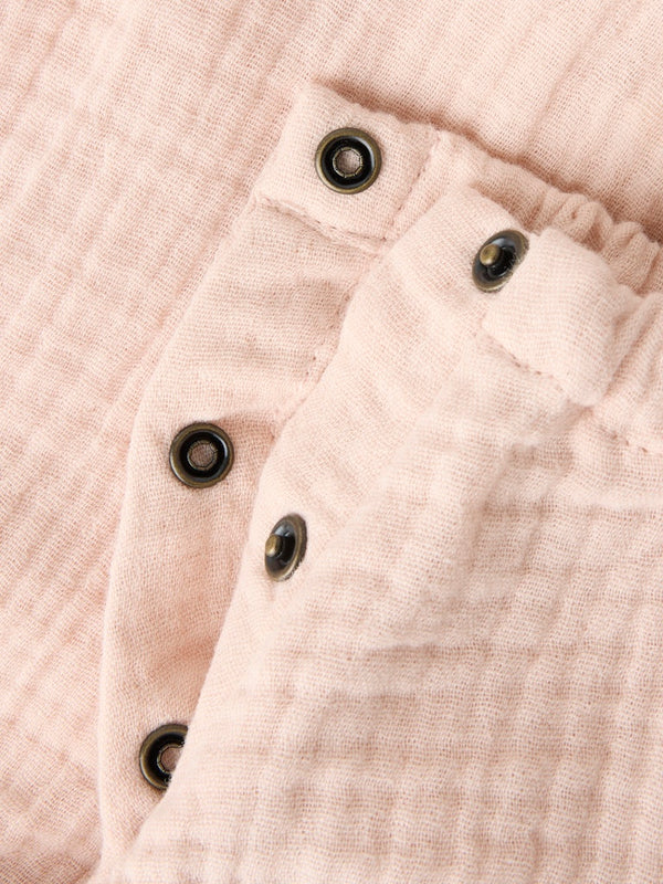 Muslin Jumpsuit Peach Whip