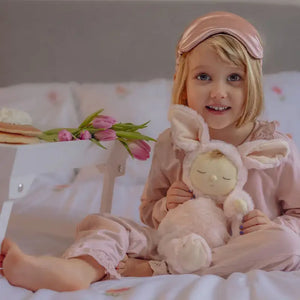 Flauschiger Schwanz des Bunny Moppet, der die Melodie auslöst