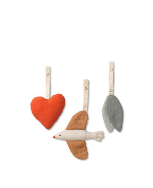 Dear April Baby-Spielzeugset Nora Songbirds aus Leinen