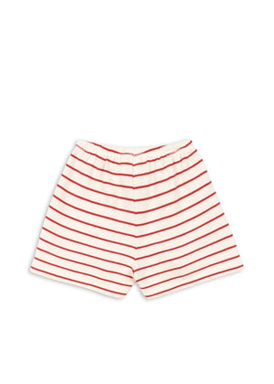 Sweat-Shorts Largo Porta Stripe flach ausgelegt