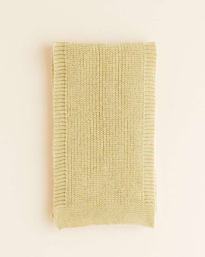 Merinoschal Gustave Light Yellow von Hvid, gefaltet