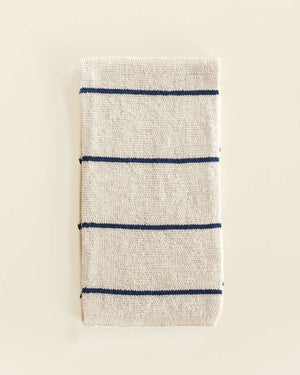 Zweifarbiger Merinoschal Igor Cream/Blue von Hvid