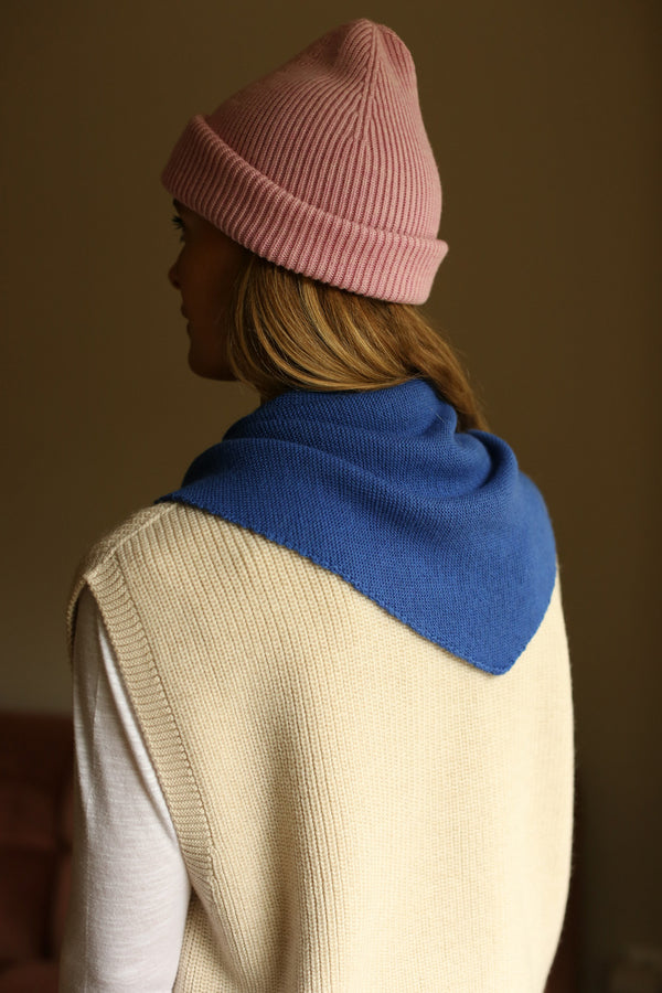 Triangle Schal Josephina Cobalt Blue