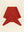 Hvid Triangle Schal Josephina Red ausgebreitet