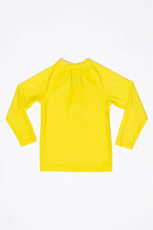 Kindisch gelbes UV Shirt langarm mit UPF 50+