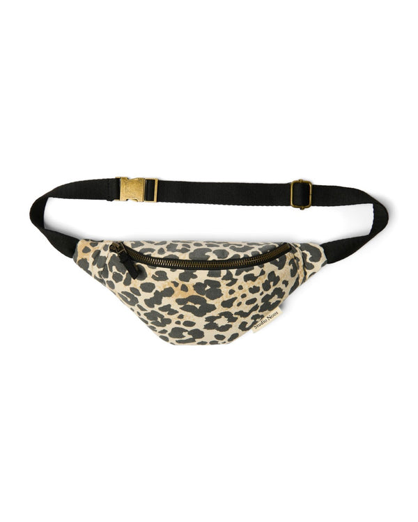 Sac ceinture léopard en coton doux pour enfants