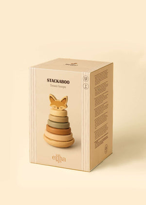 Holz-Stapelspiel Stackaboo von Mrs. Ertha, Seitenansicht