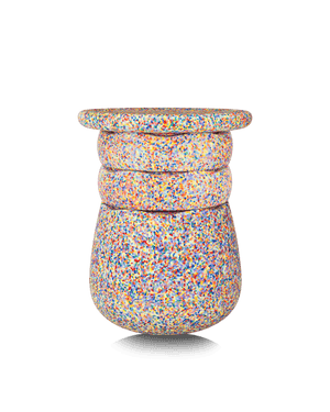 Stapelstein Dynamic all Super Confetti – modularer Hocker