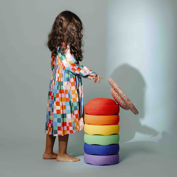 Stapelstein Stapelstein® Super Confetti Rainbow Set Classic | Bausteine & Bauspielzeug | Beluga Kids
