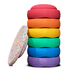 Stapelstein Stapelstein® Super Confetti Rainbow Set Classic | Bausteine & Bauspielzeug | Beluga Kids
