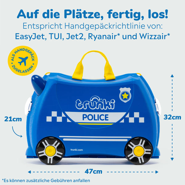 Percy das Polizeiauto Trunki Reisekoffer