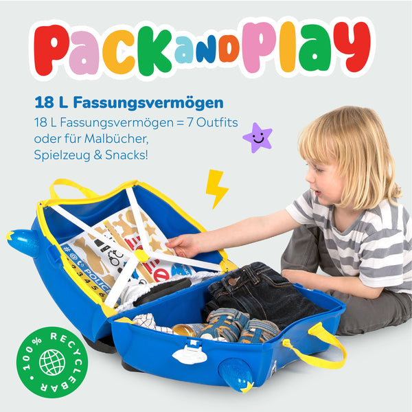 Percy das Polizeiauto Trunki Reisekoffer