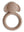 Teething ring dog natural