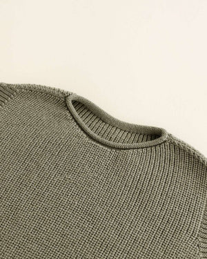 Artischockengrüne Merino-Weste Harvey von Hvid, Seitenansicht