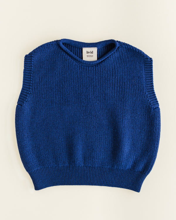 Merino-Weste Harvey Cobalt Blue