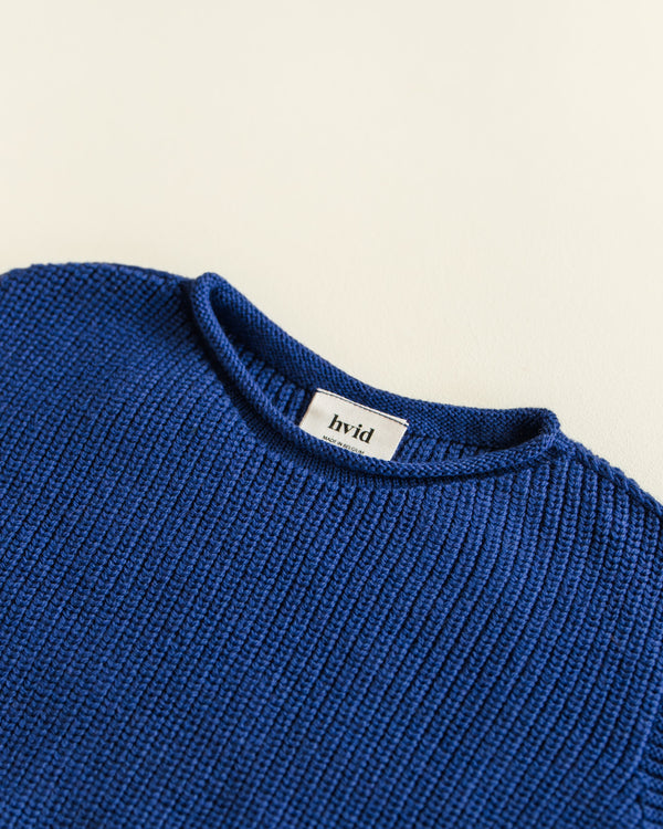Merino-Weste Harvey Cobalt Blue