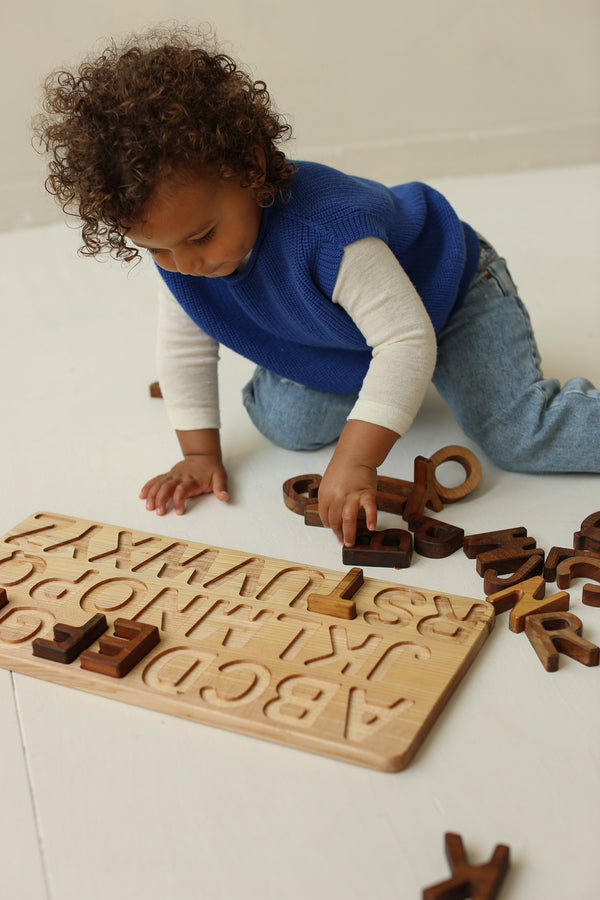 Merino-Weste Harvey Cobalt Blue