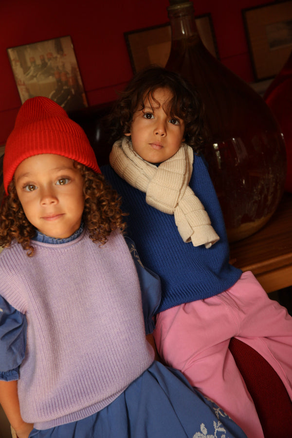 Merino-Weste Harvey Cobalt Blue