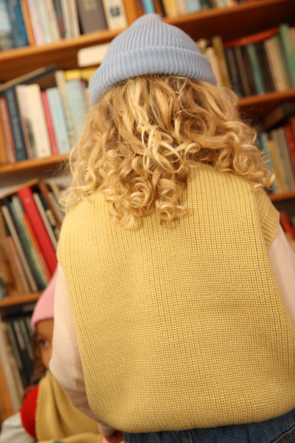 Merino vest Harvey Light Yellow