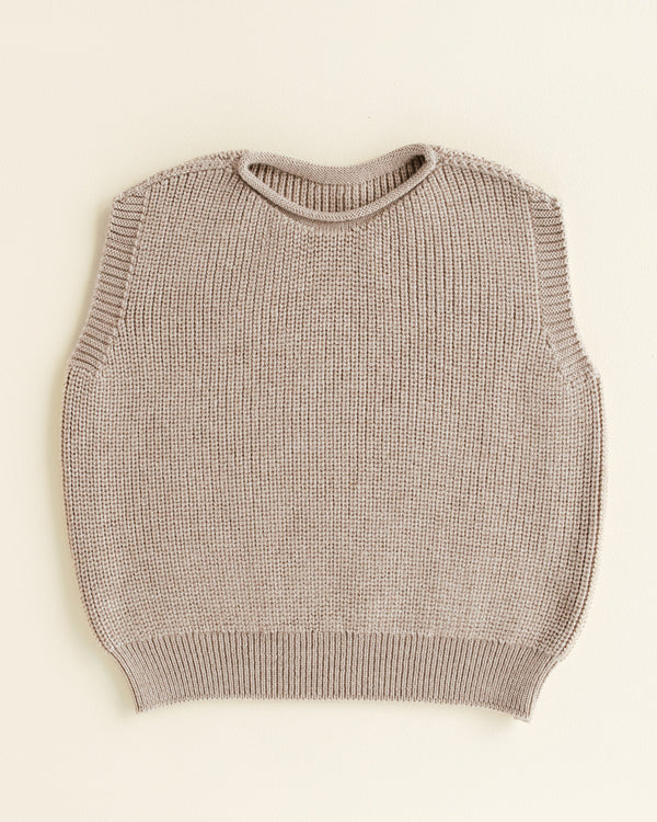 Gilet en mérinos Harvey Sand