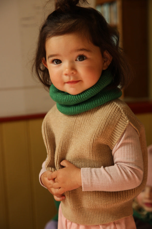 Gilet en mérinos Harvey Sand